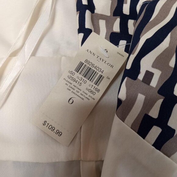 NWT Ann Taylor Dress Beautiful Size 6 - Picture 13 of 16